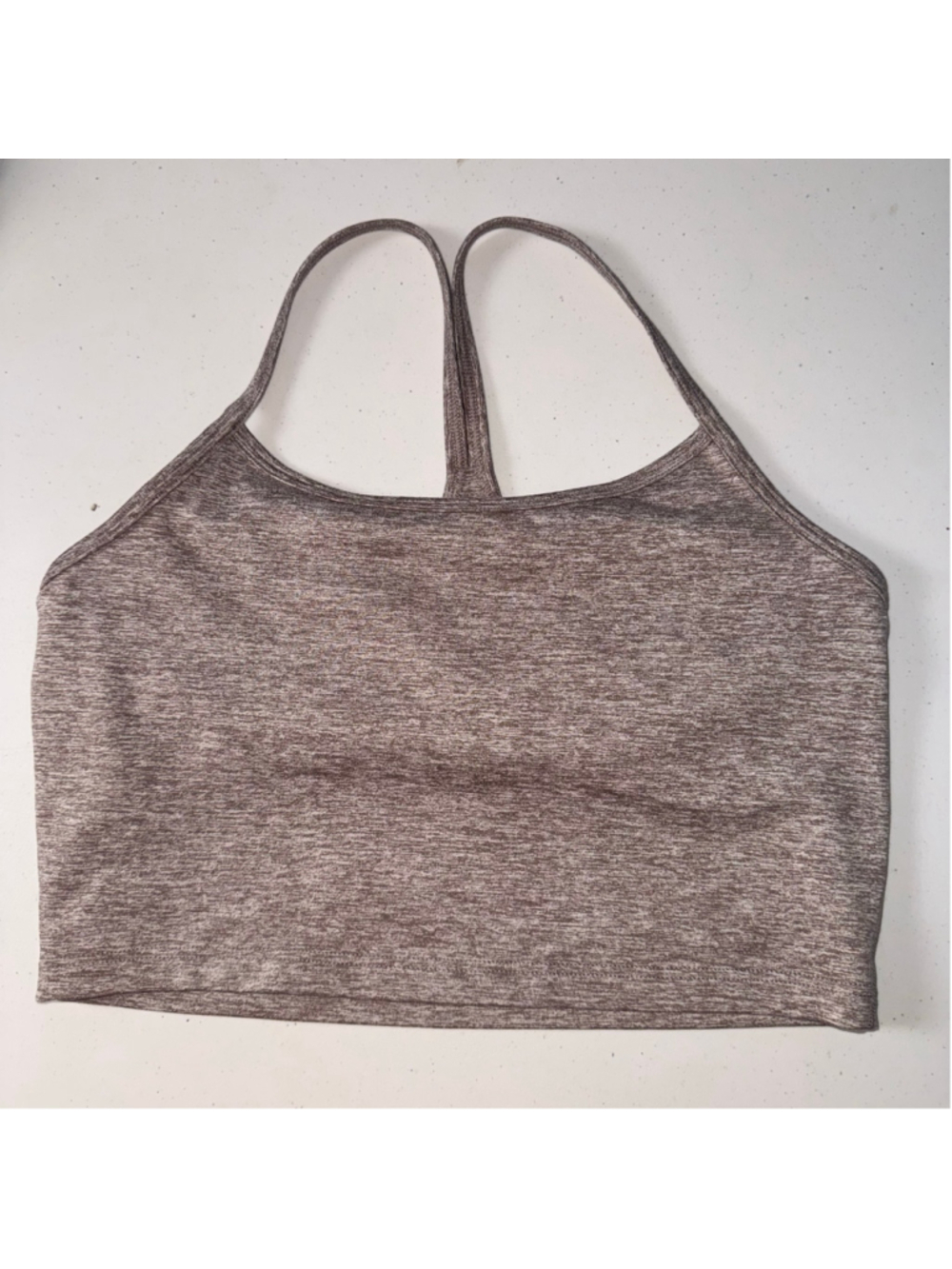 Aerie Offline The Hugger Recharge Sports Bra Size M Brown Heathered